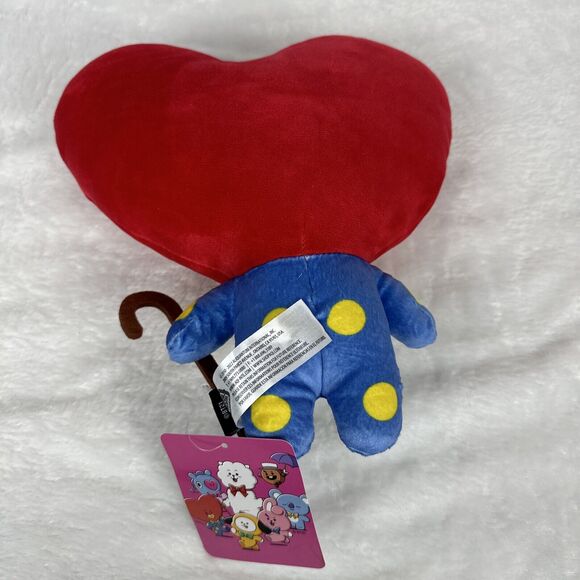 BT21 BTS Plush Stuffed Animal Toy Doll New With Tags Tata Bow & Cane Red - Picture 8 of 10